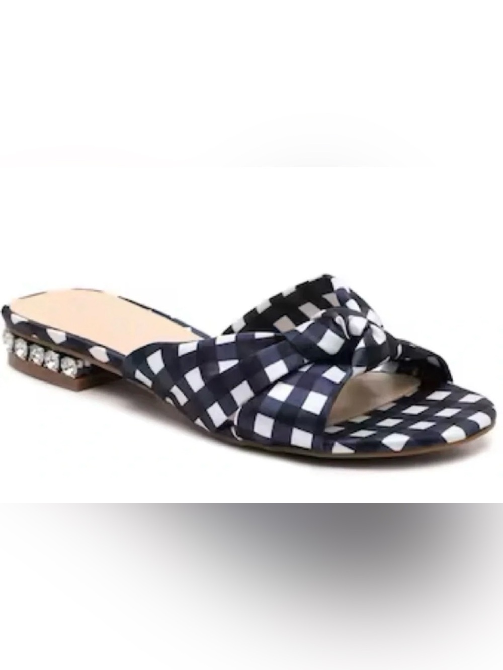 Women’s JESSICA SIMPSON Sashara navy gingham rhinestone sandals- Size 10
